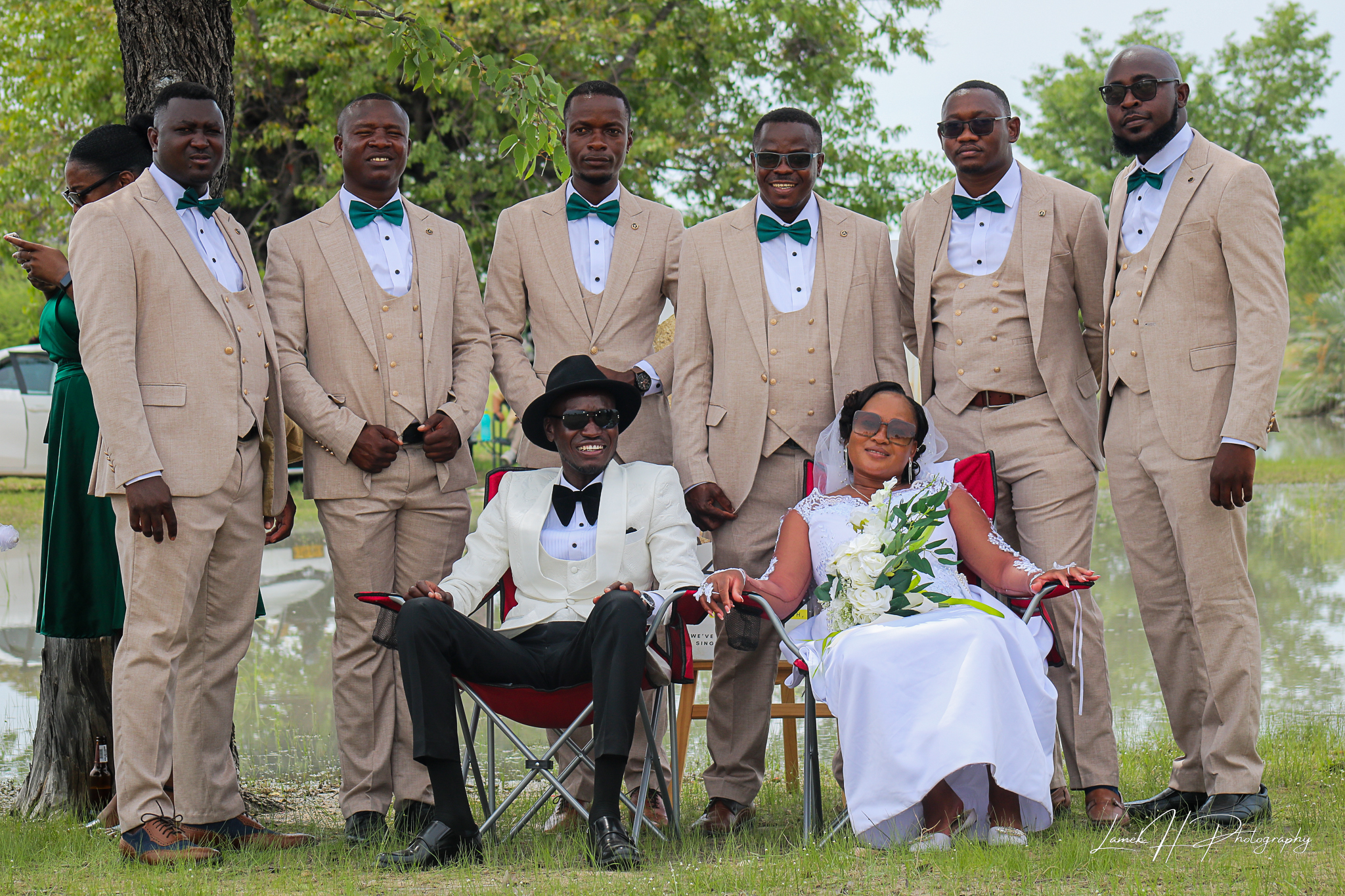 Award ceremony with winners receiving trophies on stage