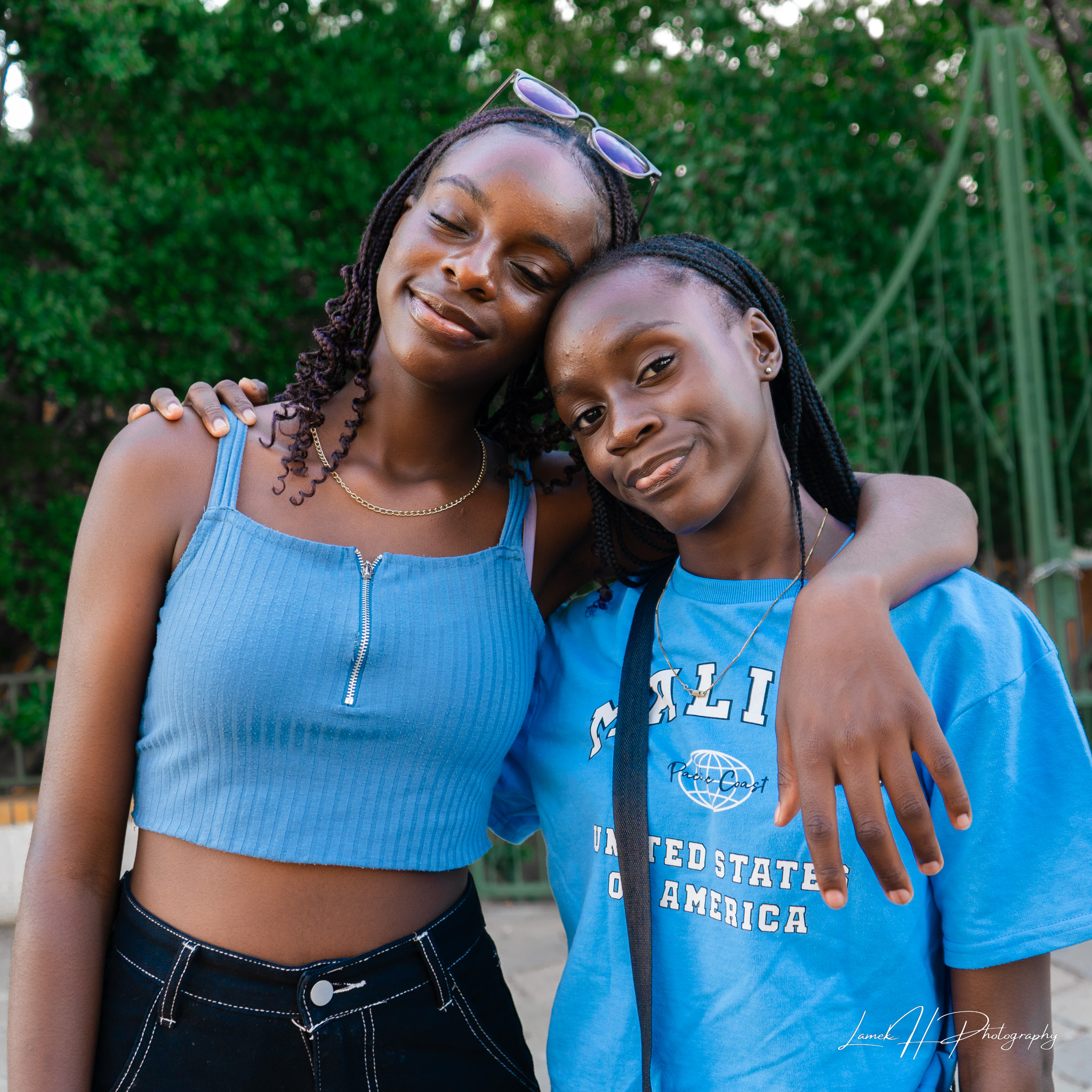 Freelance photography capturing a model’s candid moment in nature